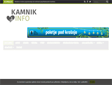 Tablet Screenshot of kamnik.pavliha.net